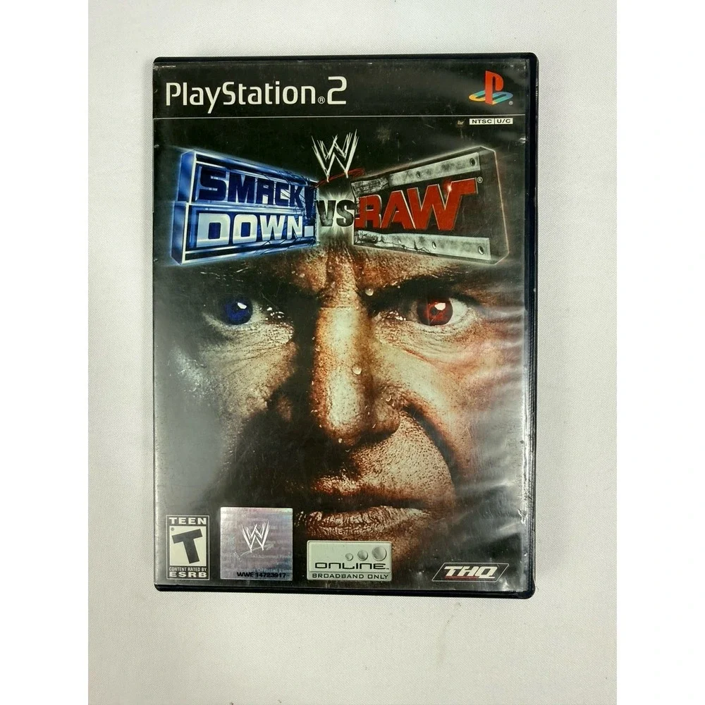 THQ WWE SmackDown! vs. Raw PS2 2004, T Teen, NTSC-U/C, No Manual